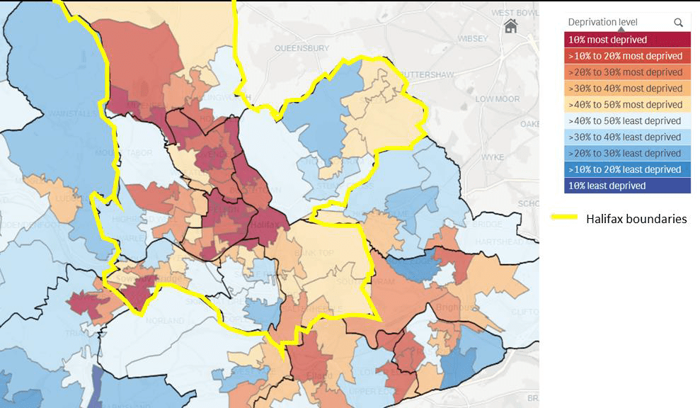 Map: 2019 IMD Health Domain